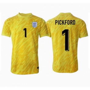 England Jordan Pickford #1 Målvakt Bortatröja EM 2024 Kortärmad